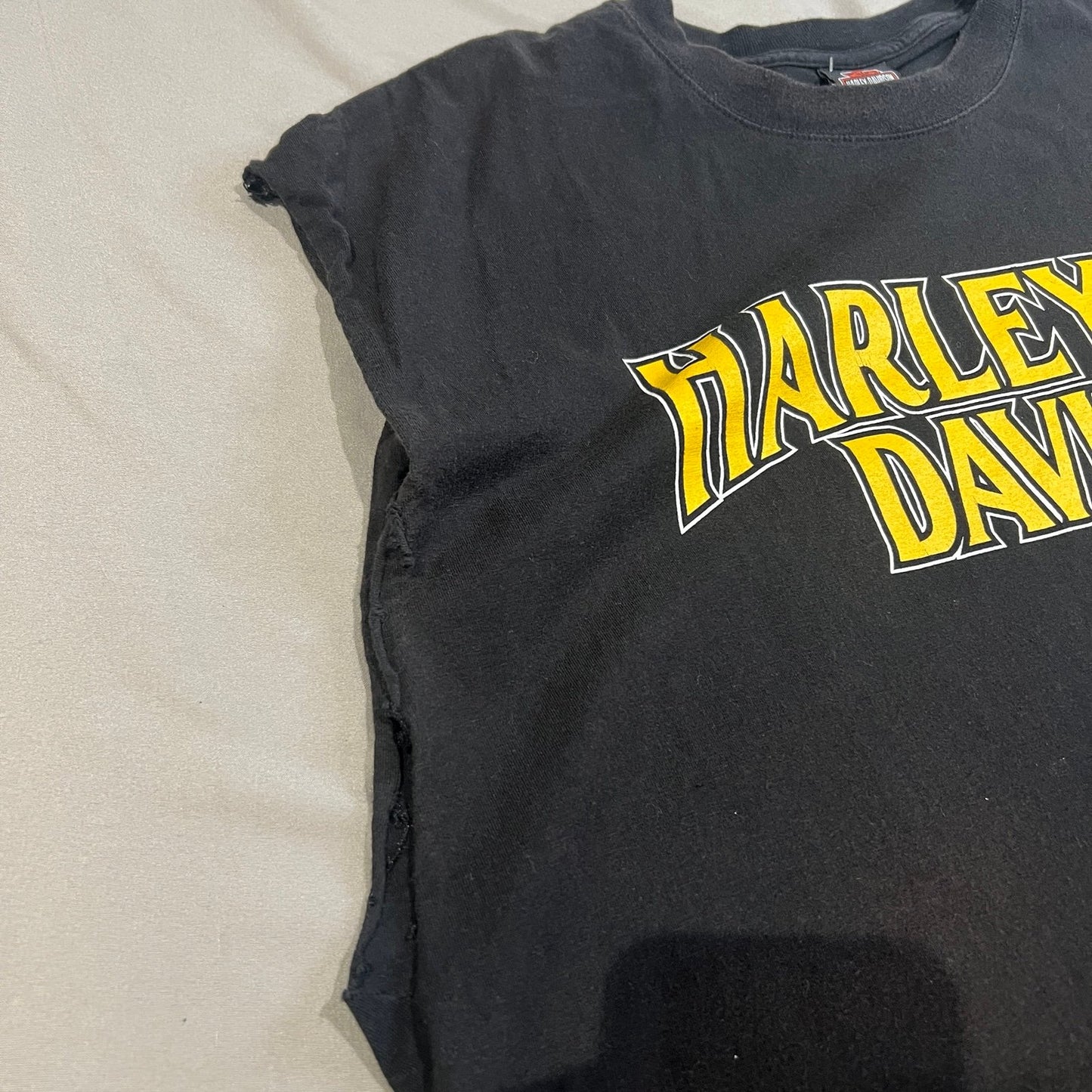 Harley Davidson Des Moines Big Barn Shirt Mens 2XL XXL Sleeveless Tank Top Black