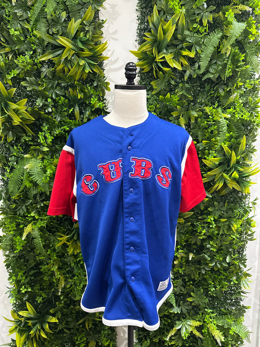 (Mens XL) MLB Chicago Cubs Spell-Out Jersey 007