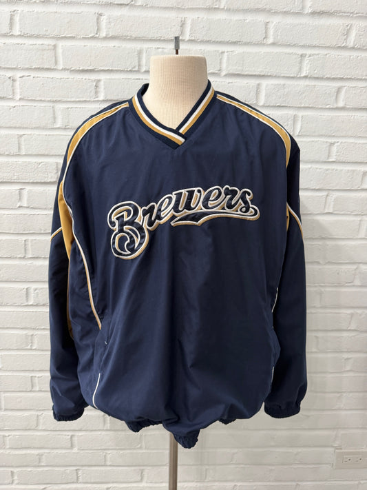 (Mens XL) Milwaukee Brewers Windbreaker Jacket