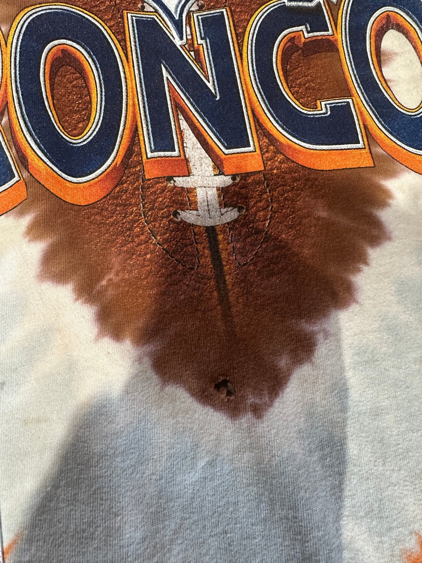 (Mens Large) 90s Denver Broncos Tye-Dye Shirt 007