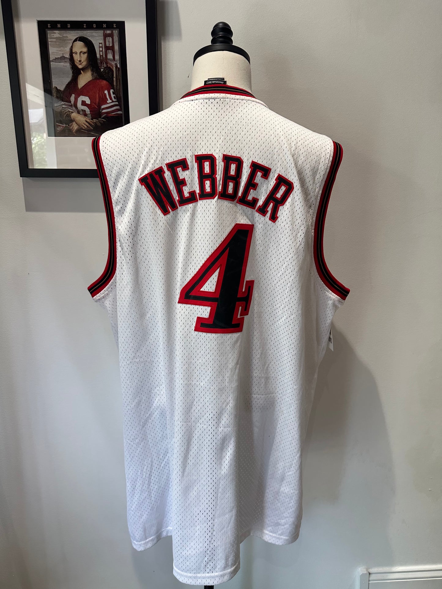 (Mens 2X) NBA Philadelphia Sixers 'Chirs Webber' Jersey 007
