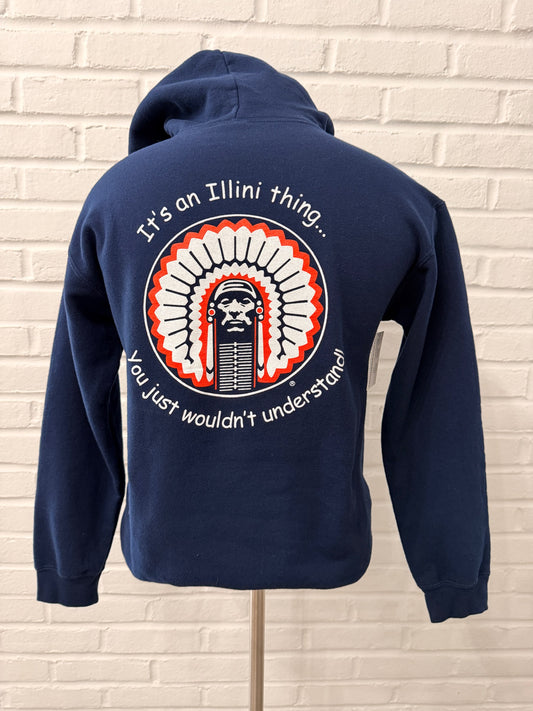 (Mens Small) Illinois Chief Hoodie