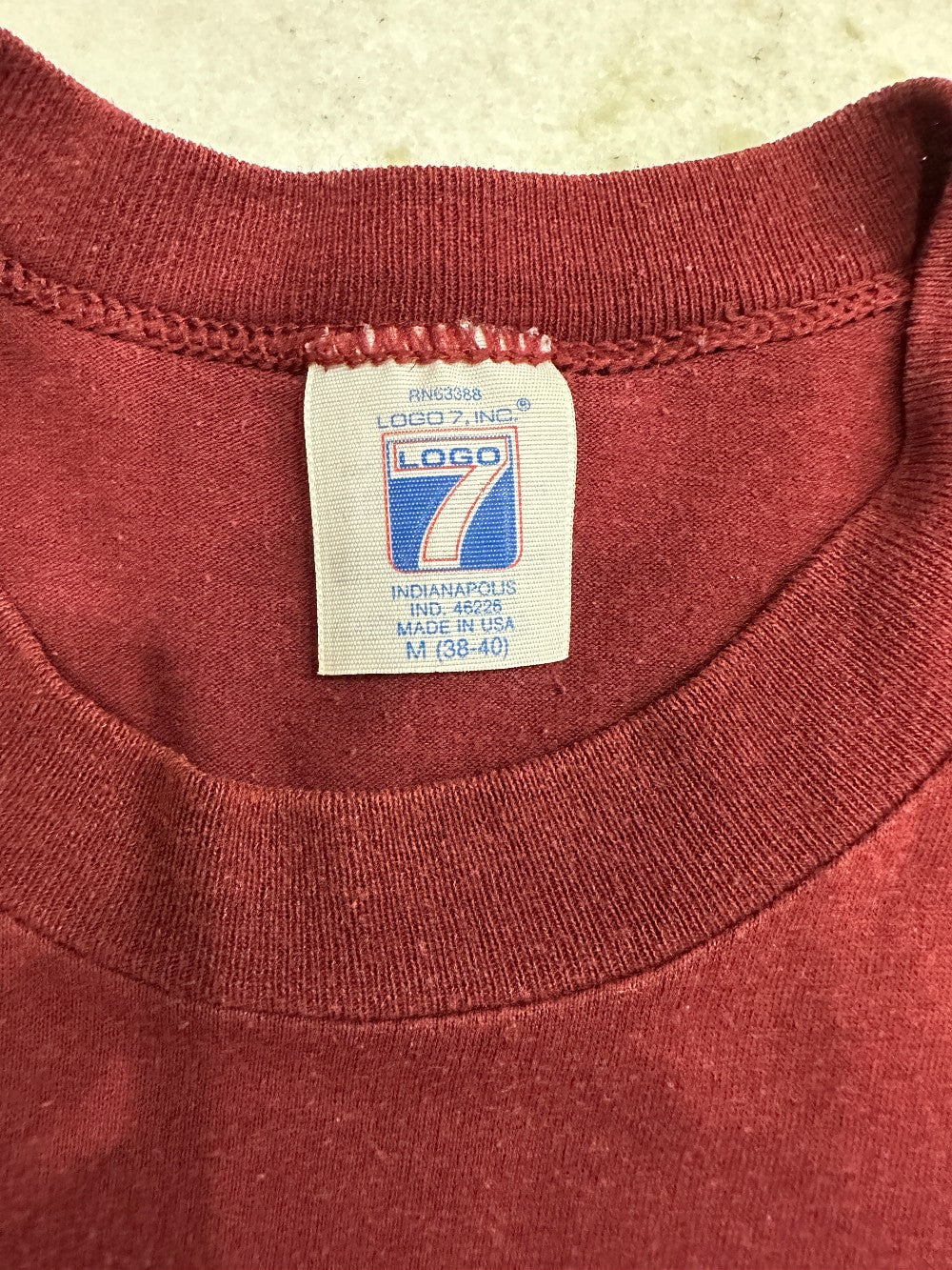 (Mens M) Vintage 90s Logo 7 Washington Redskin T-shirt|972