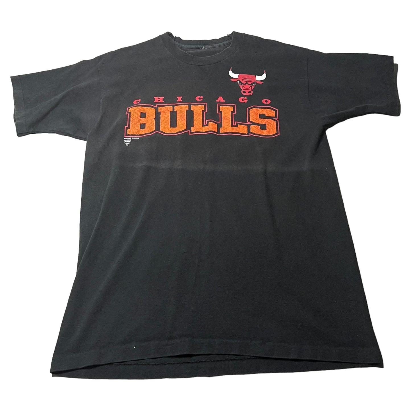 Vintage Chicago Bulls Salem Sportswear Shirt Mens Large Black Short Sleeve