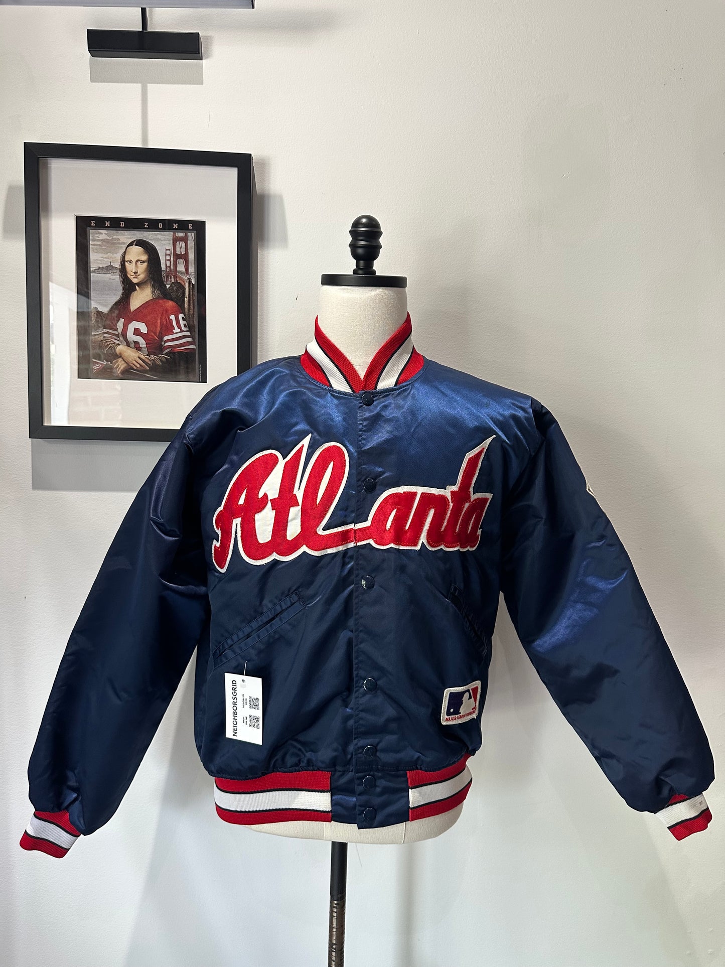 (Mens Medium) 90s Atlanta Braves Bomber Jacket 007