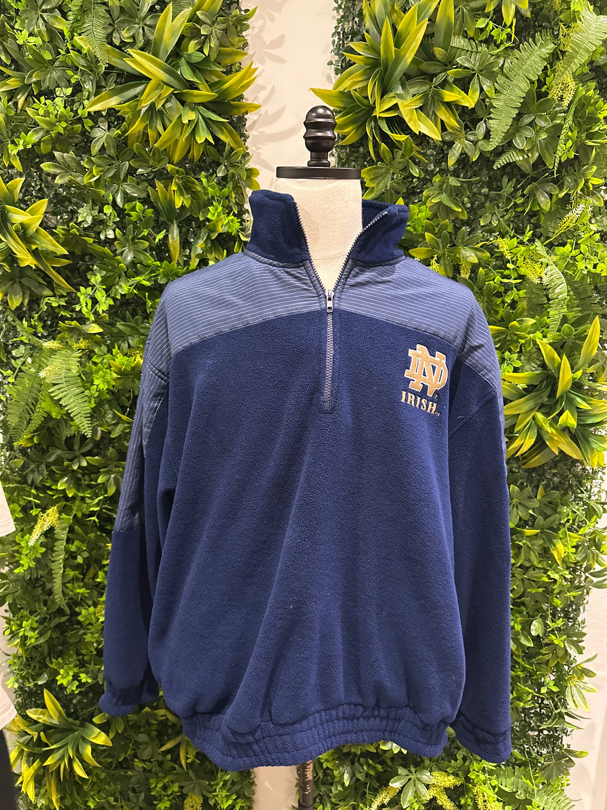 (Mens XL) Norte Dame Quarter ZIp