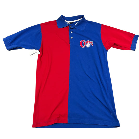 Vintage 90's Chicago Cubs Mens XL Polo Shirt The Game Short Sleeve Color Block