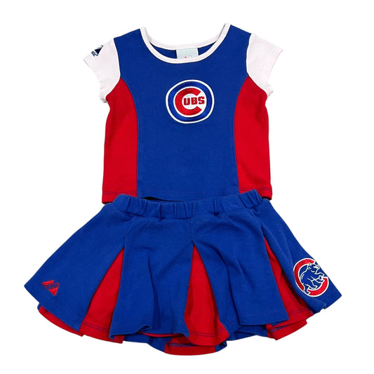 (Kids 3T) Chicago Cubs Cheerleader Outfit 2 Piece