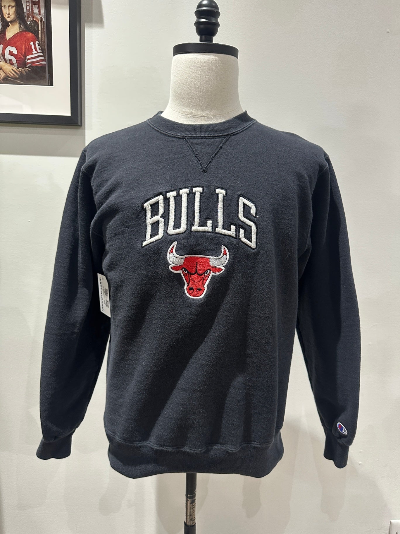 chicago bulls grey sweatshirt nike 90s
