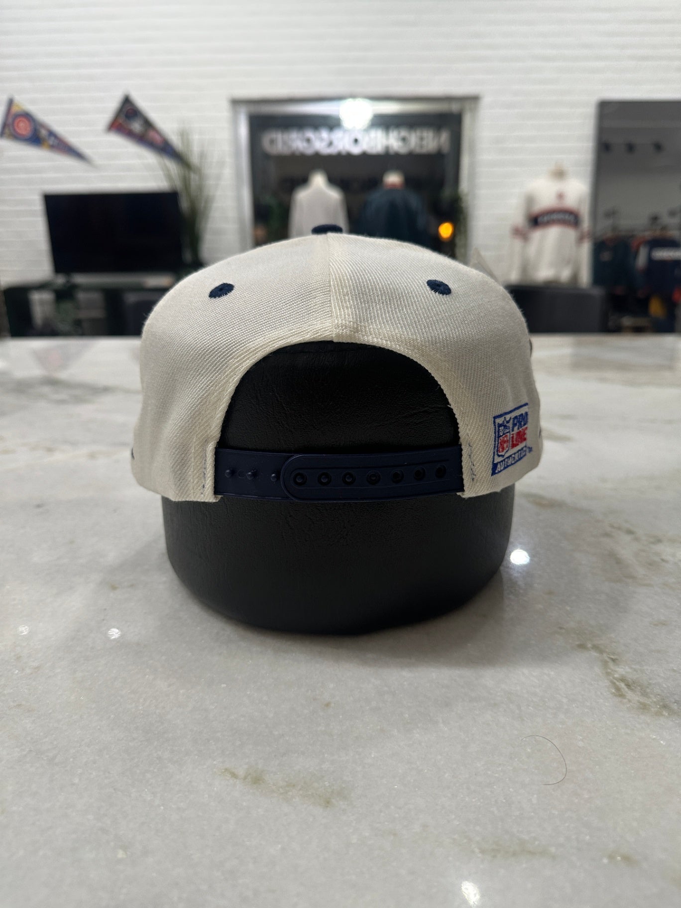 NFL Hat Cream, Navy, Orange, Red