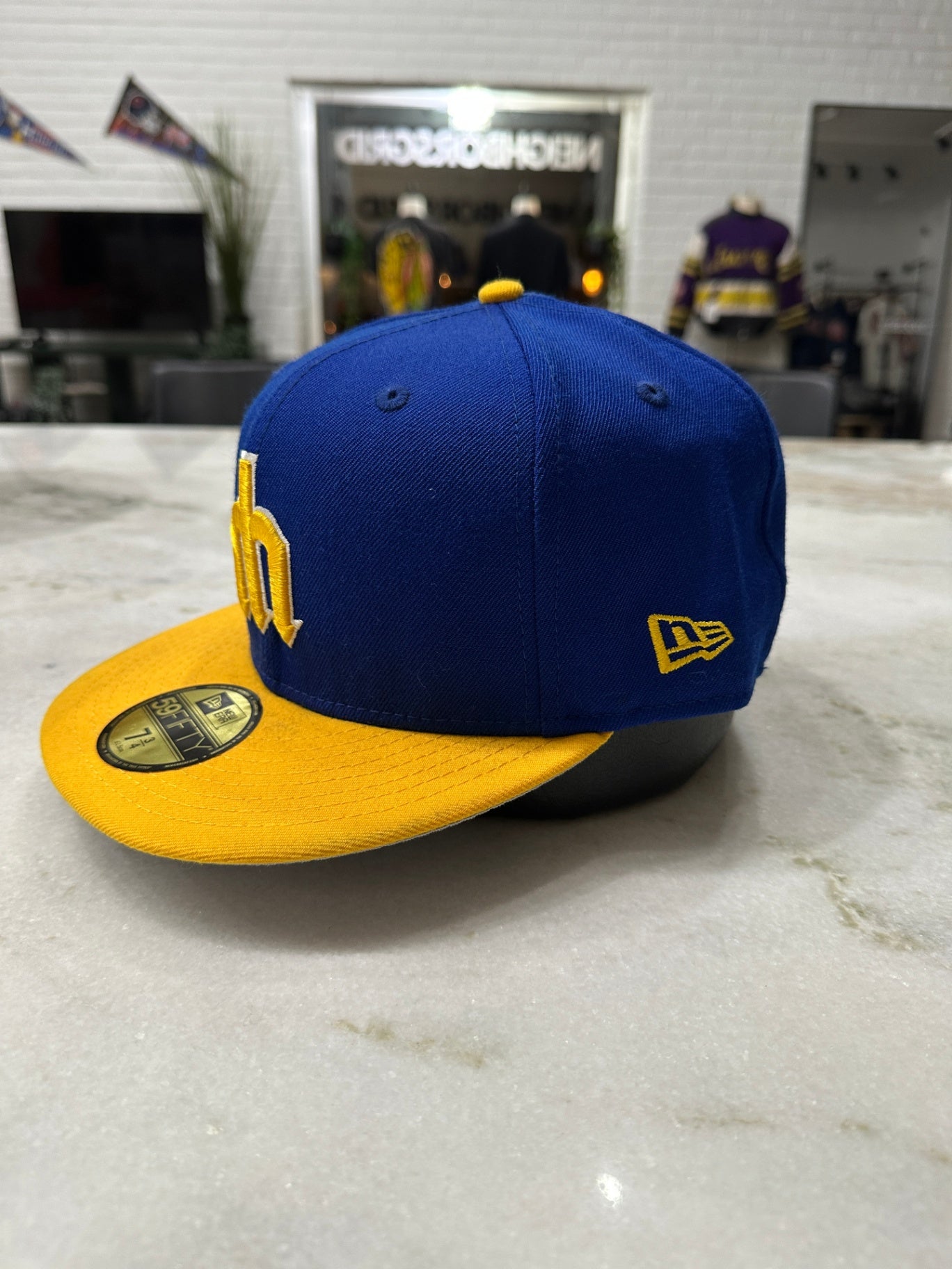 New Era Hat Blue and Yellow