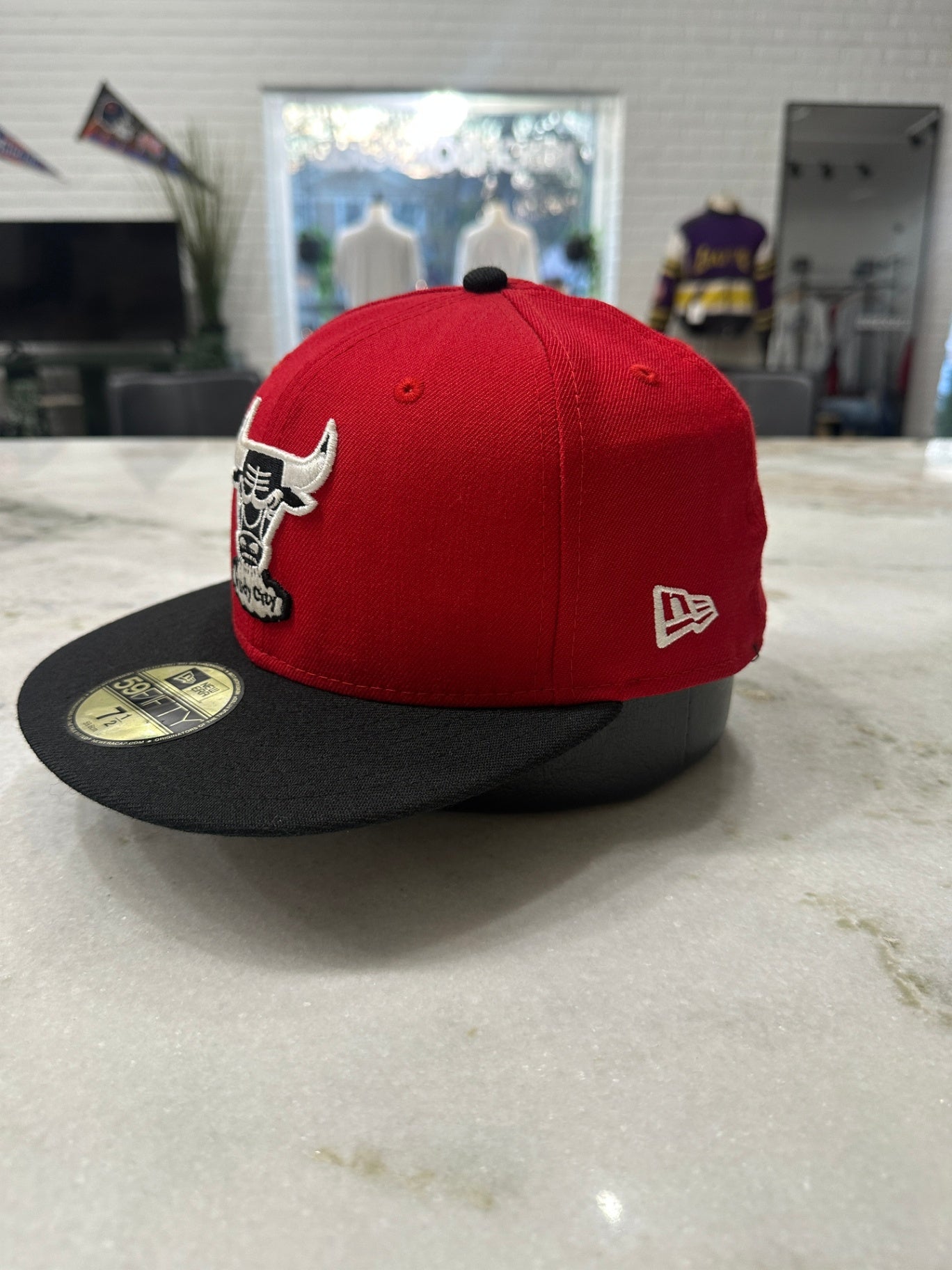 New Era Hat Red and black
