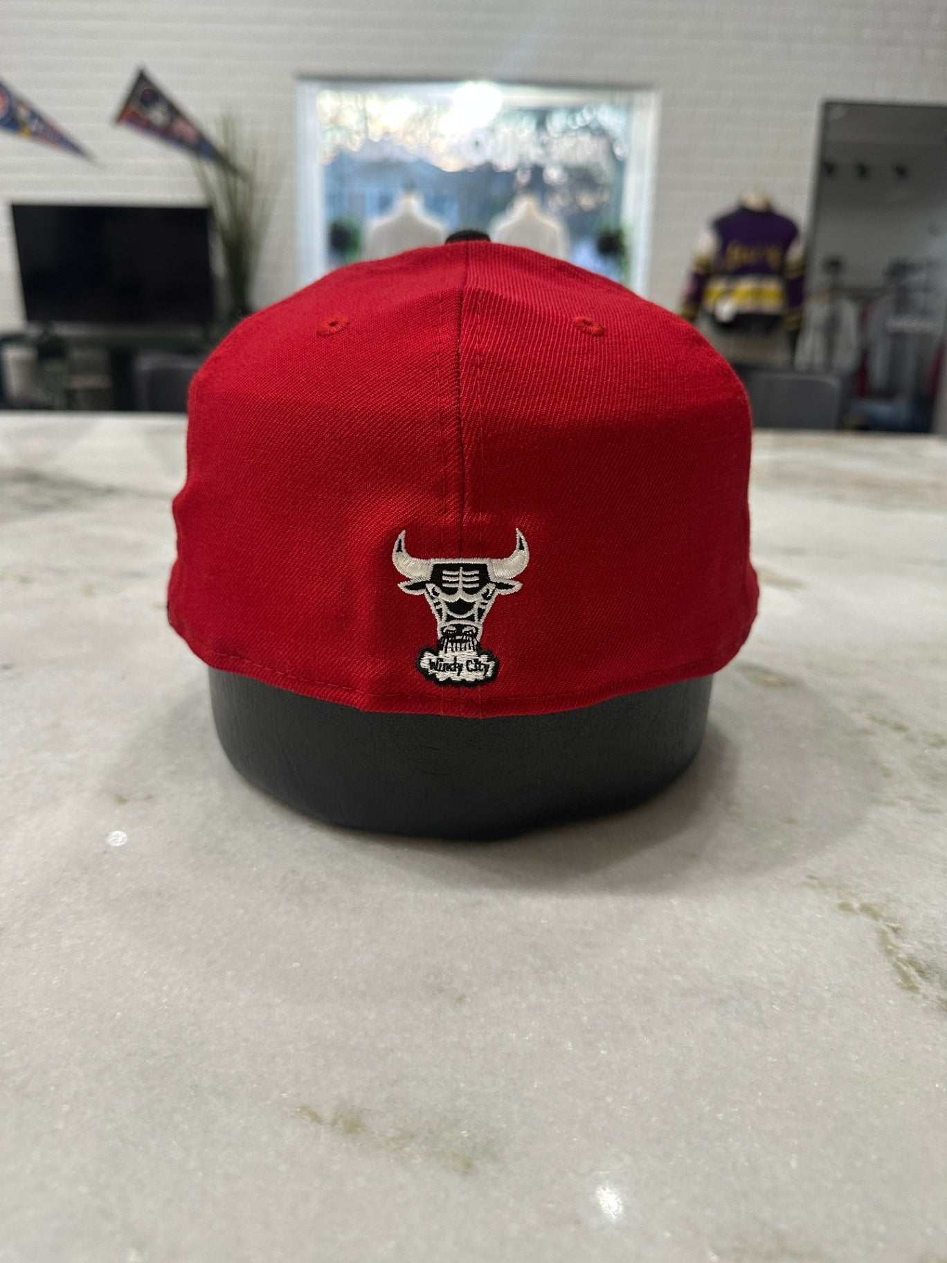 New Era Hat Red and black