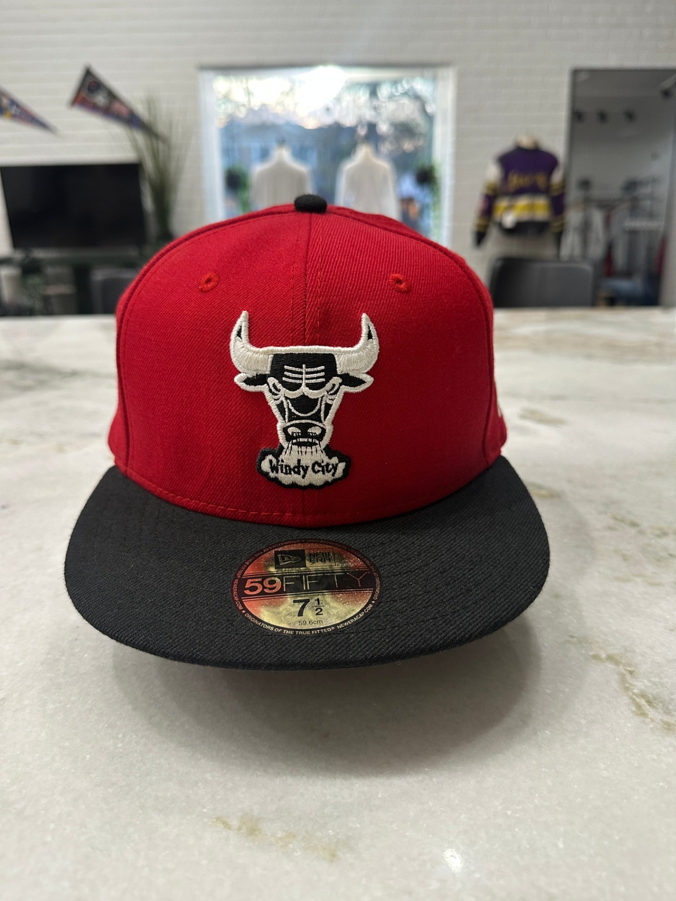 New Era Hat Red and black