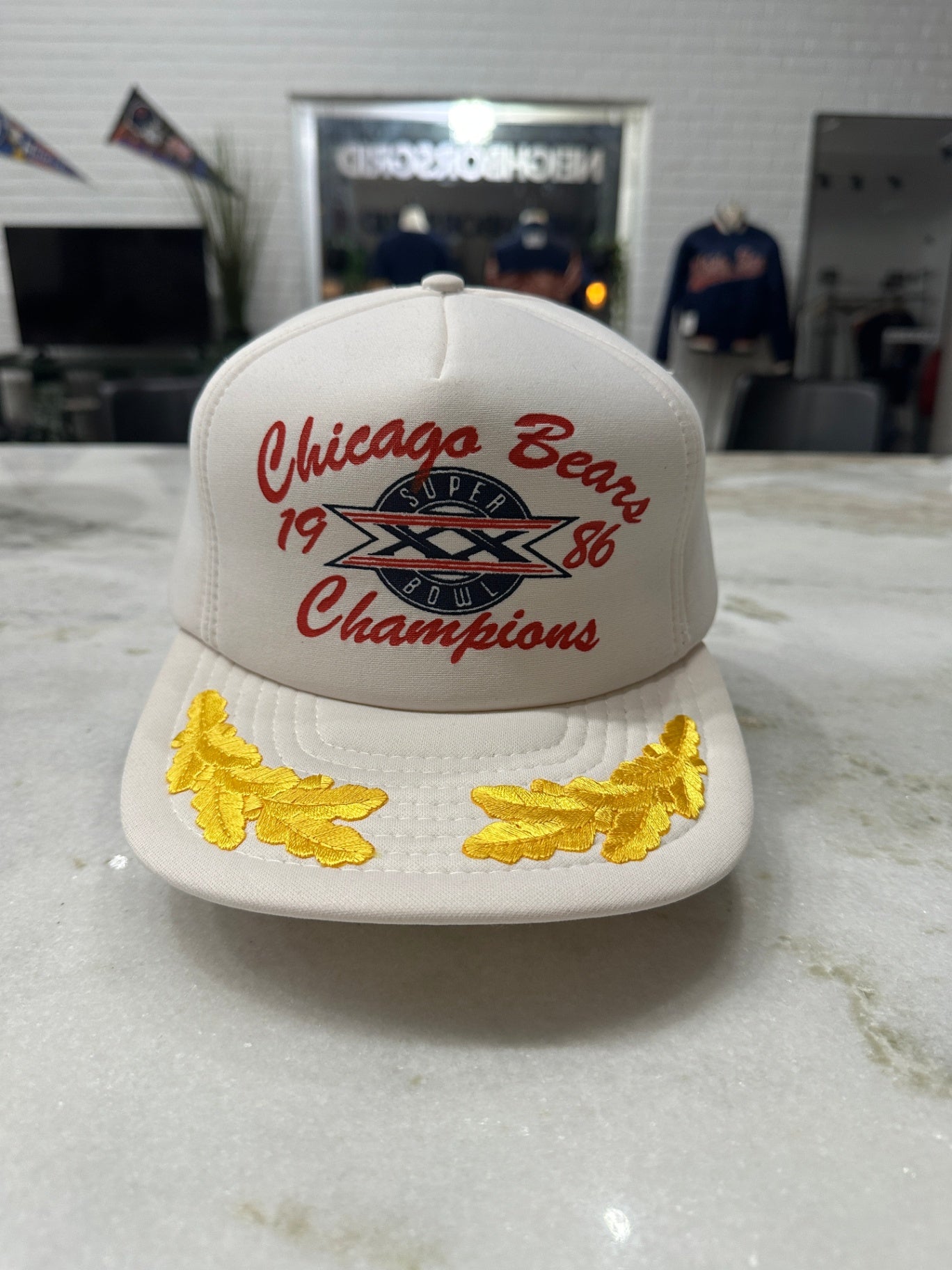 Chicago Bears Hat Gray and Navy Blue