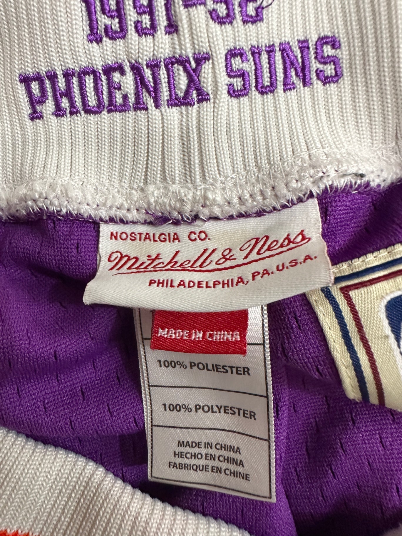 NBA Shorts Purple, Orange, White