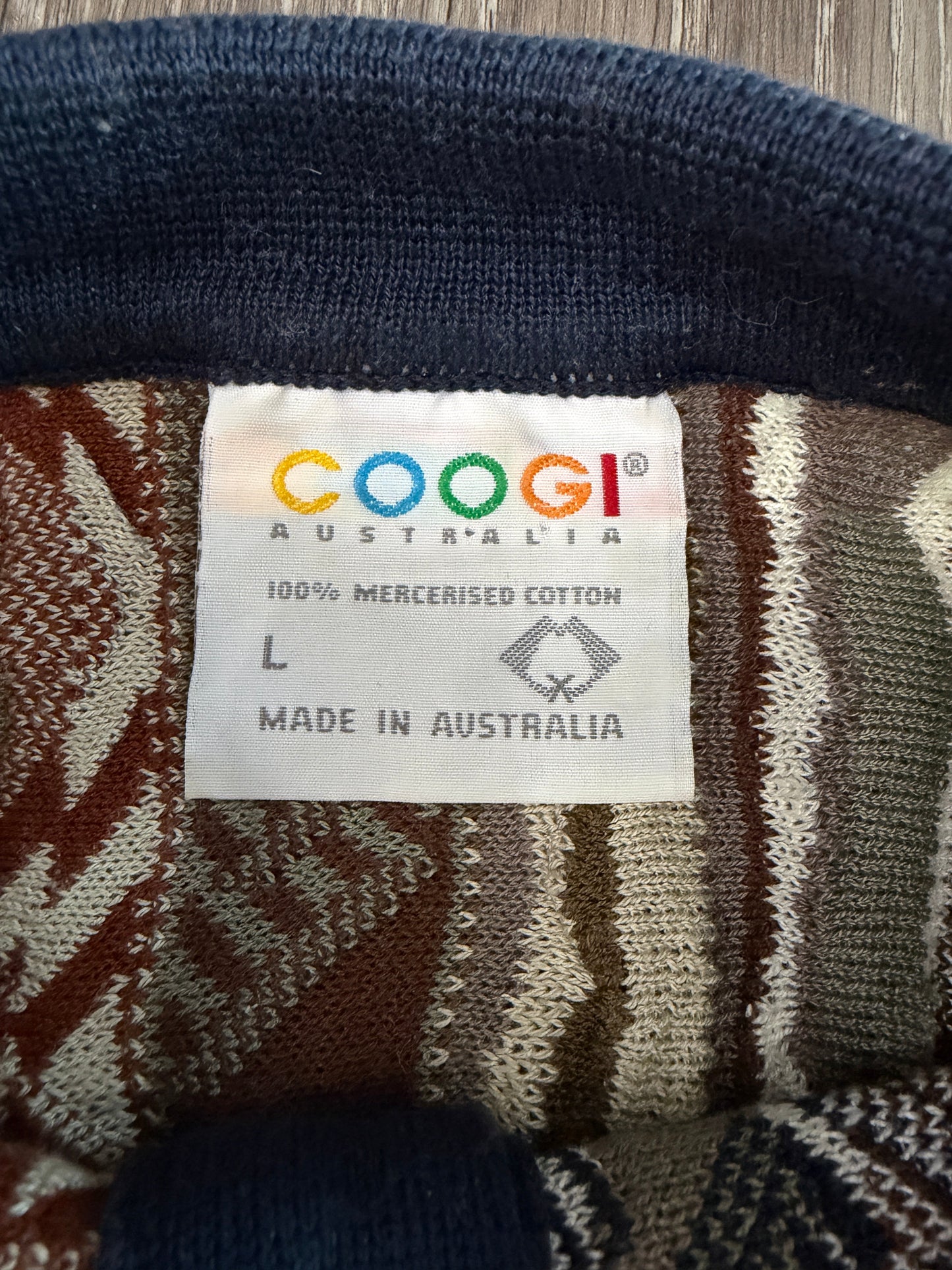 (Mens Large) 90s Coogi 3D Knit Sweater