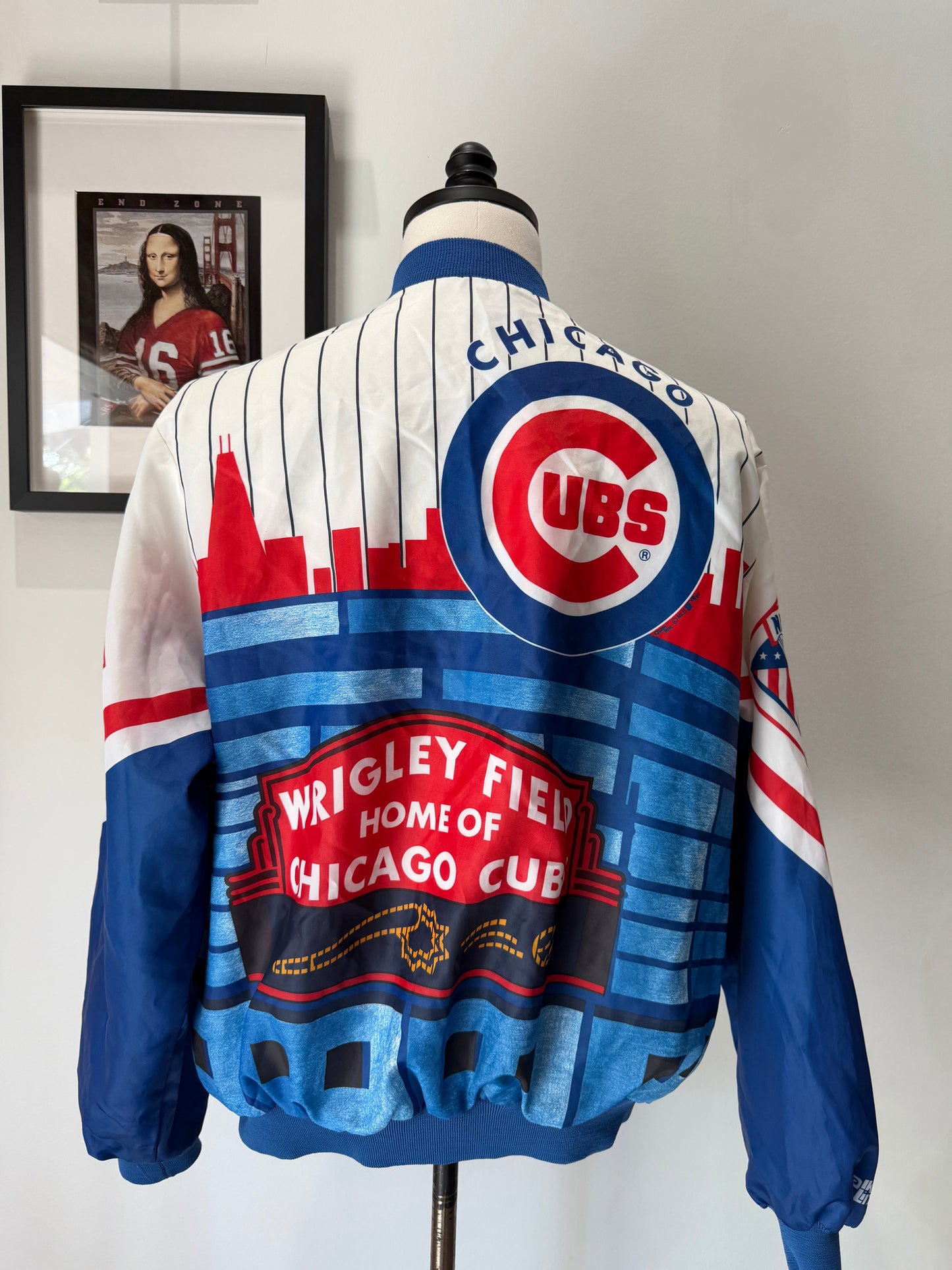 (Mens XL) 90s Chicago Cubs Chalk Line Jacket