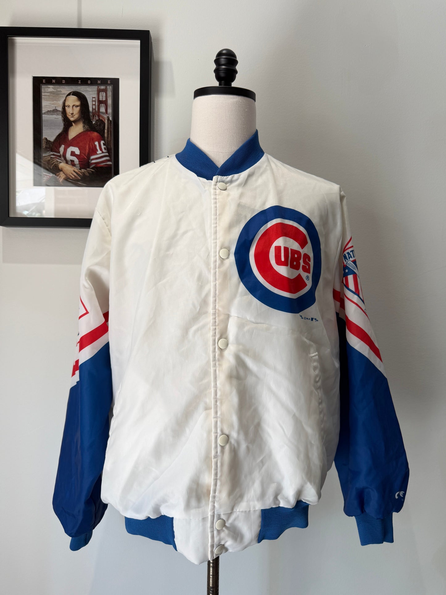 (Mens XL) 90s Chicago Cubs Chalk Line Jacket
