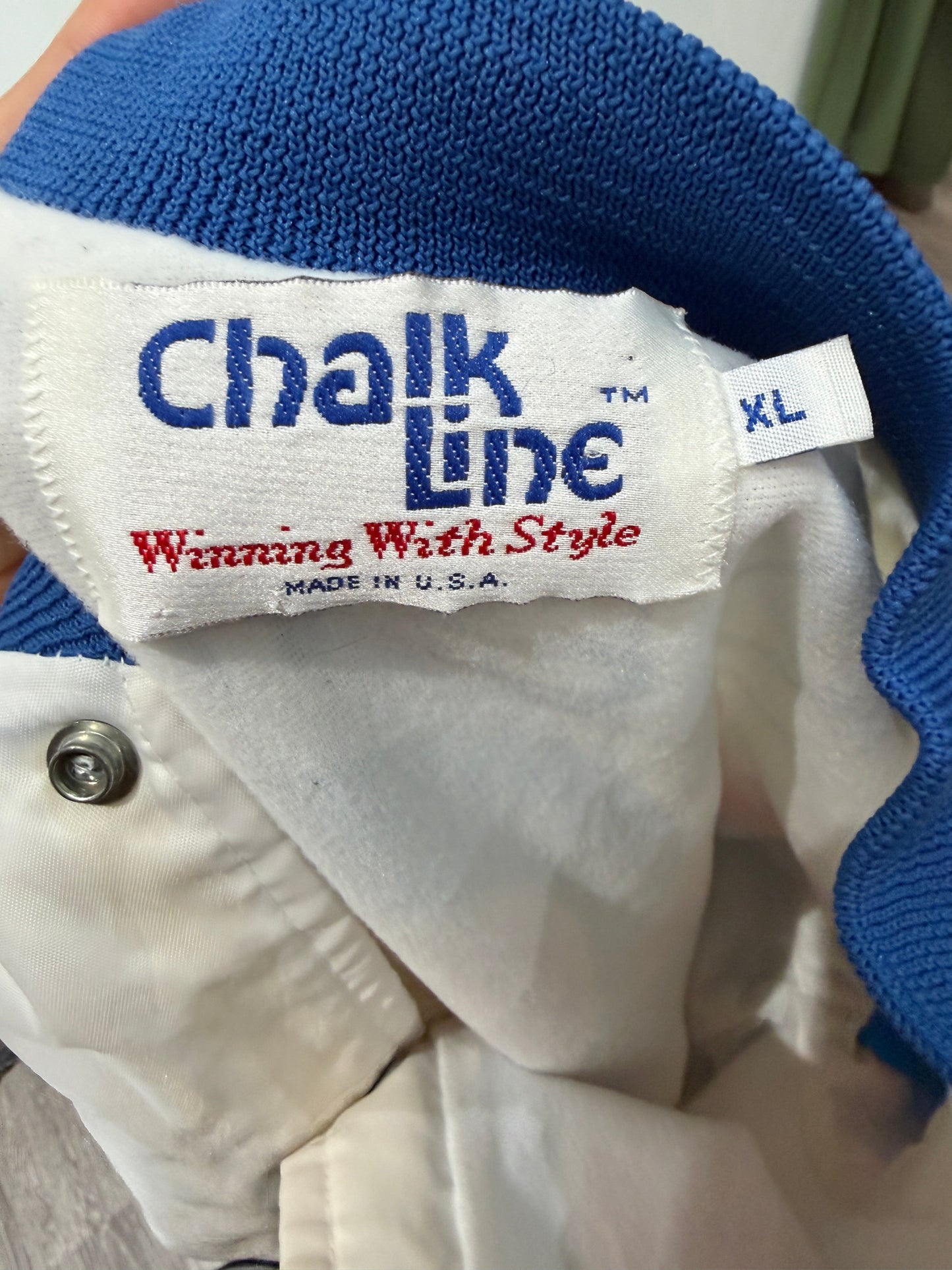 (Mens XL) 90s Chicago Cubs Chalk Line Jacket