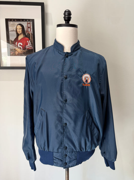 (Mens Large) Illinois Chief Satin Jacket
