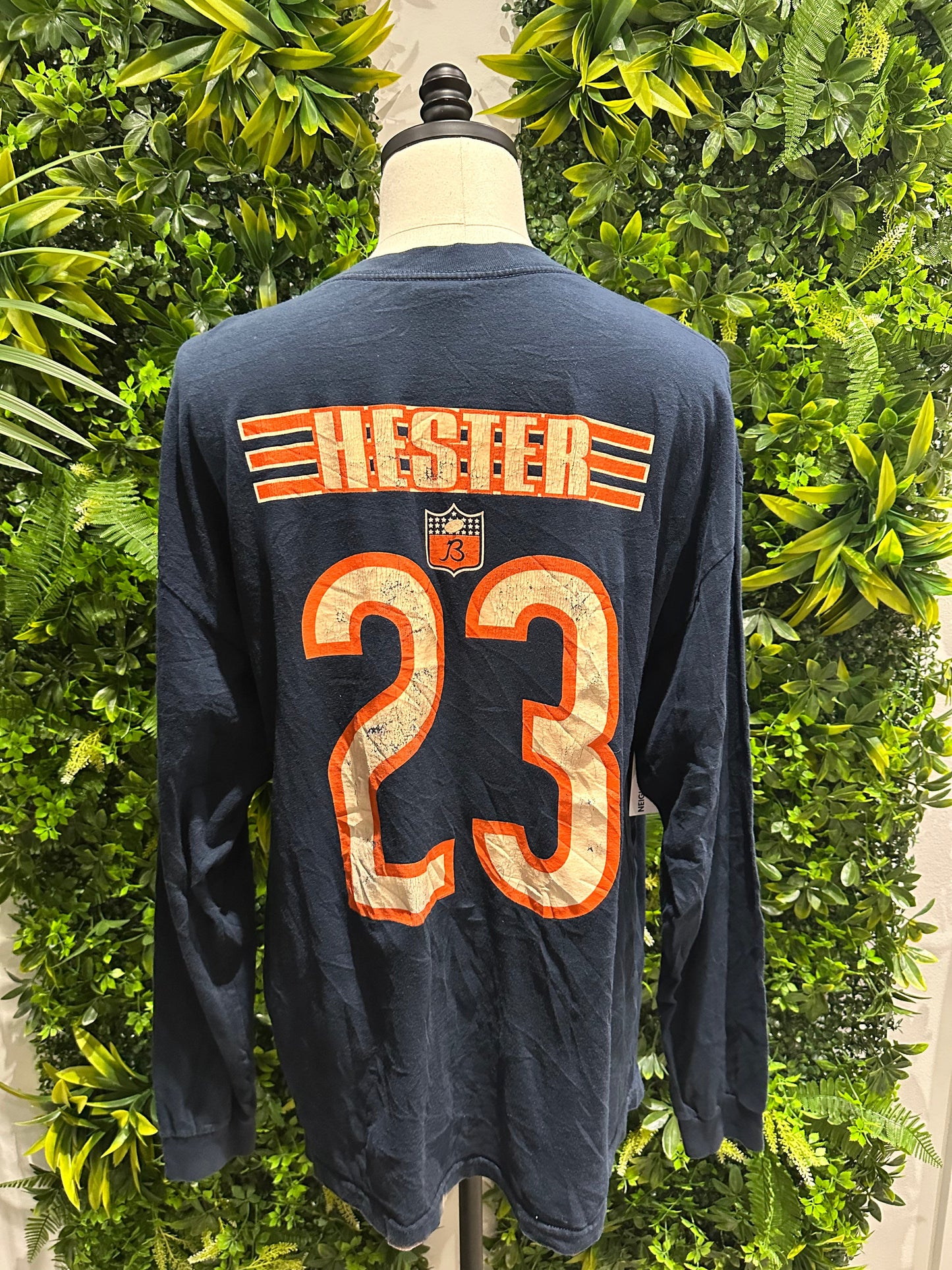 (Mens 2XL) Devin Hester Chicago Bears Long Sleeve Shirt 007
