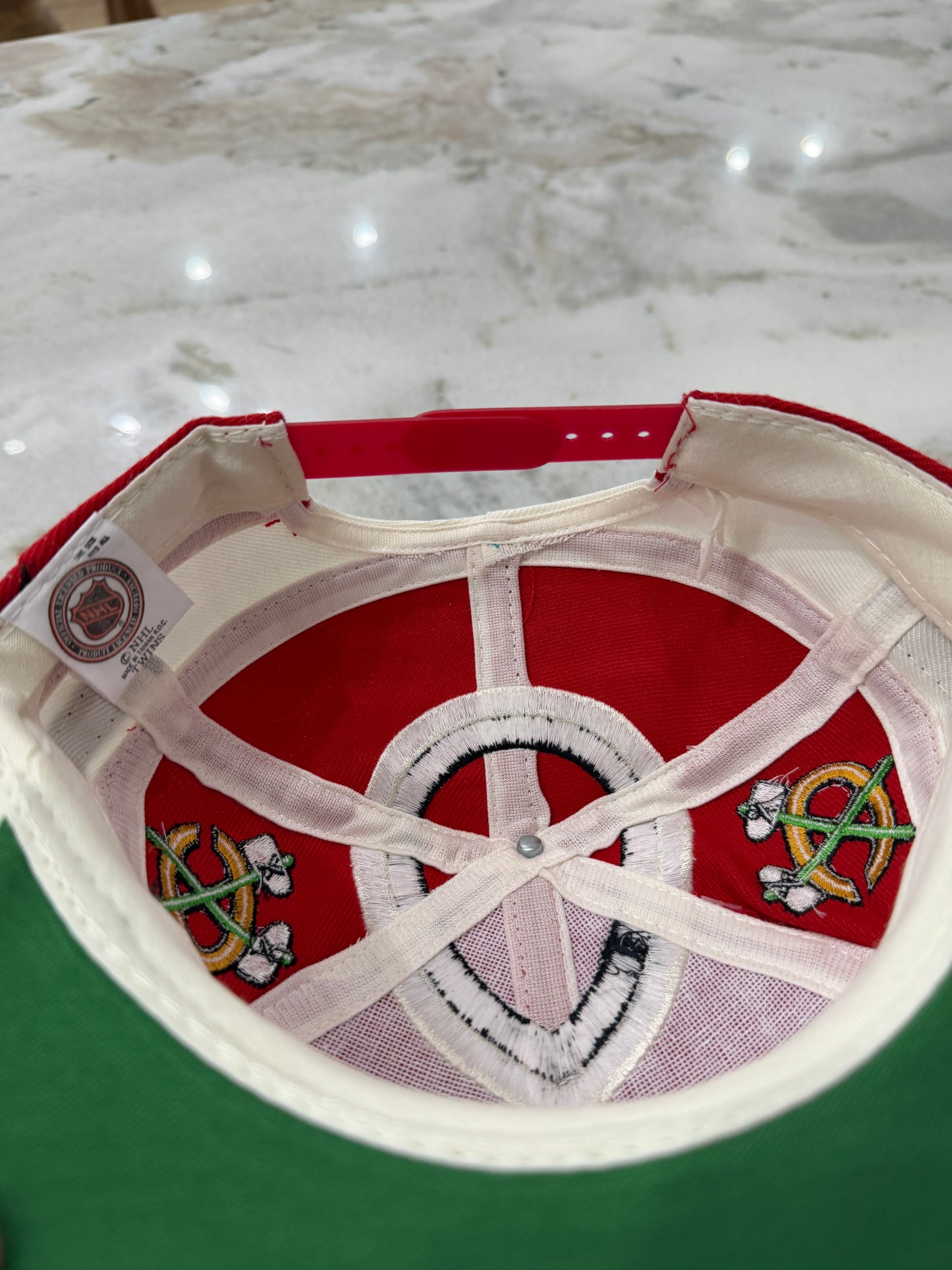90s Chicago Blackhawks Twins Enterprise Jersey Hat