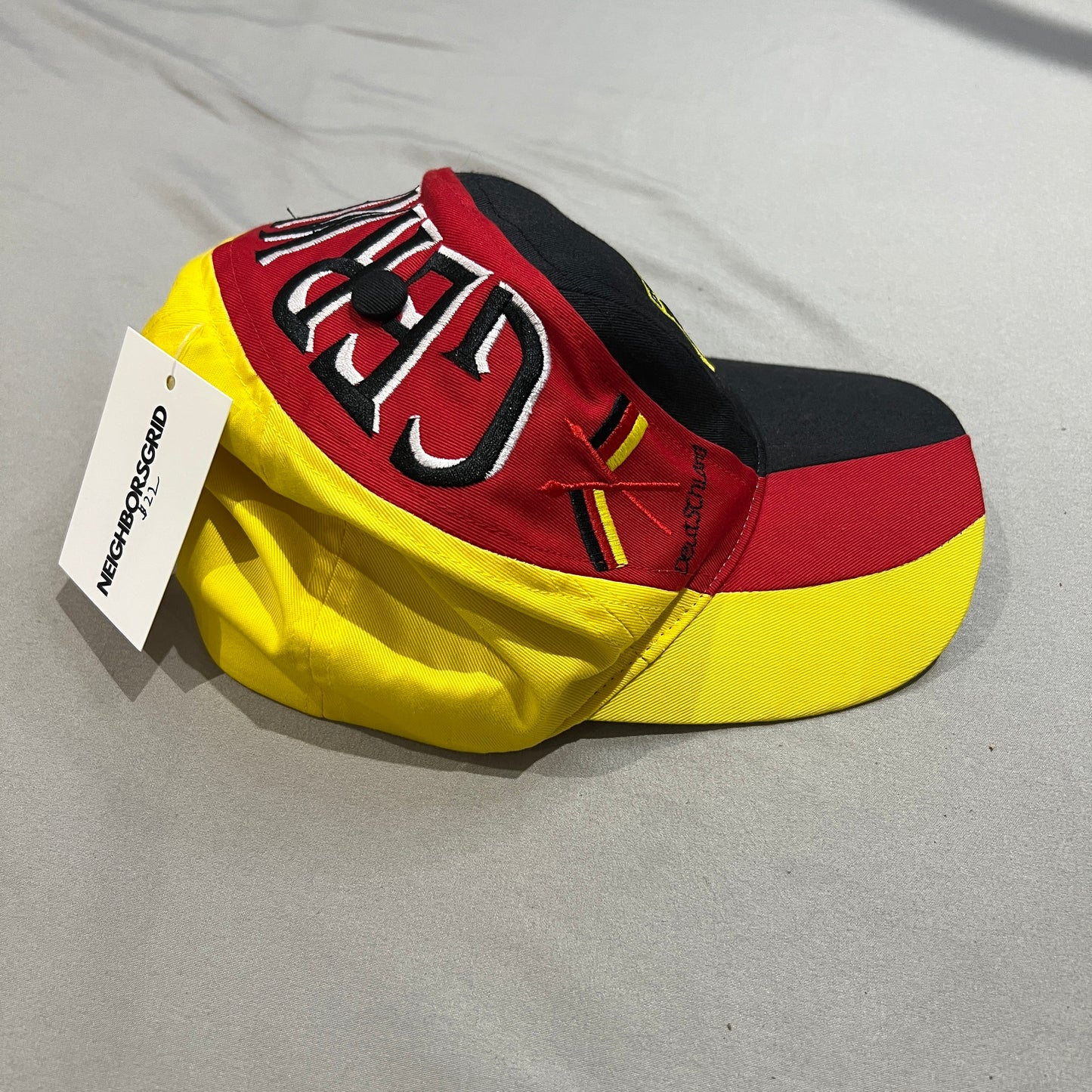 Vintage Deutschland Germany Snapback Hat Swirl Wrap Around