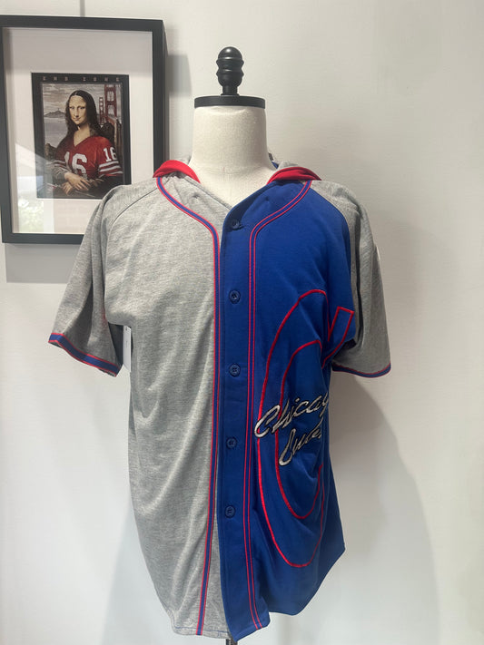 (Mens Medium) 90s Chicago Cubs Starter Hoodie Jersey