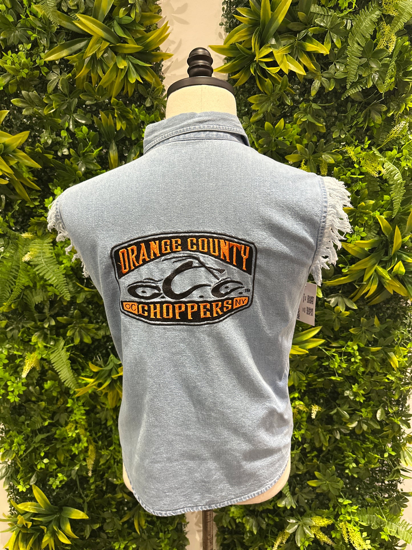 (Womens Large) Orange County Choppers Denim Vest 007