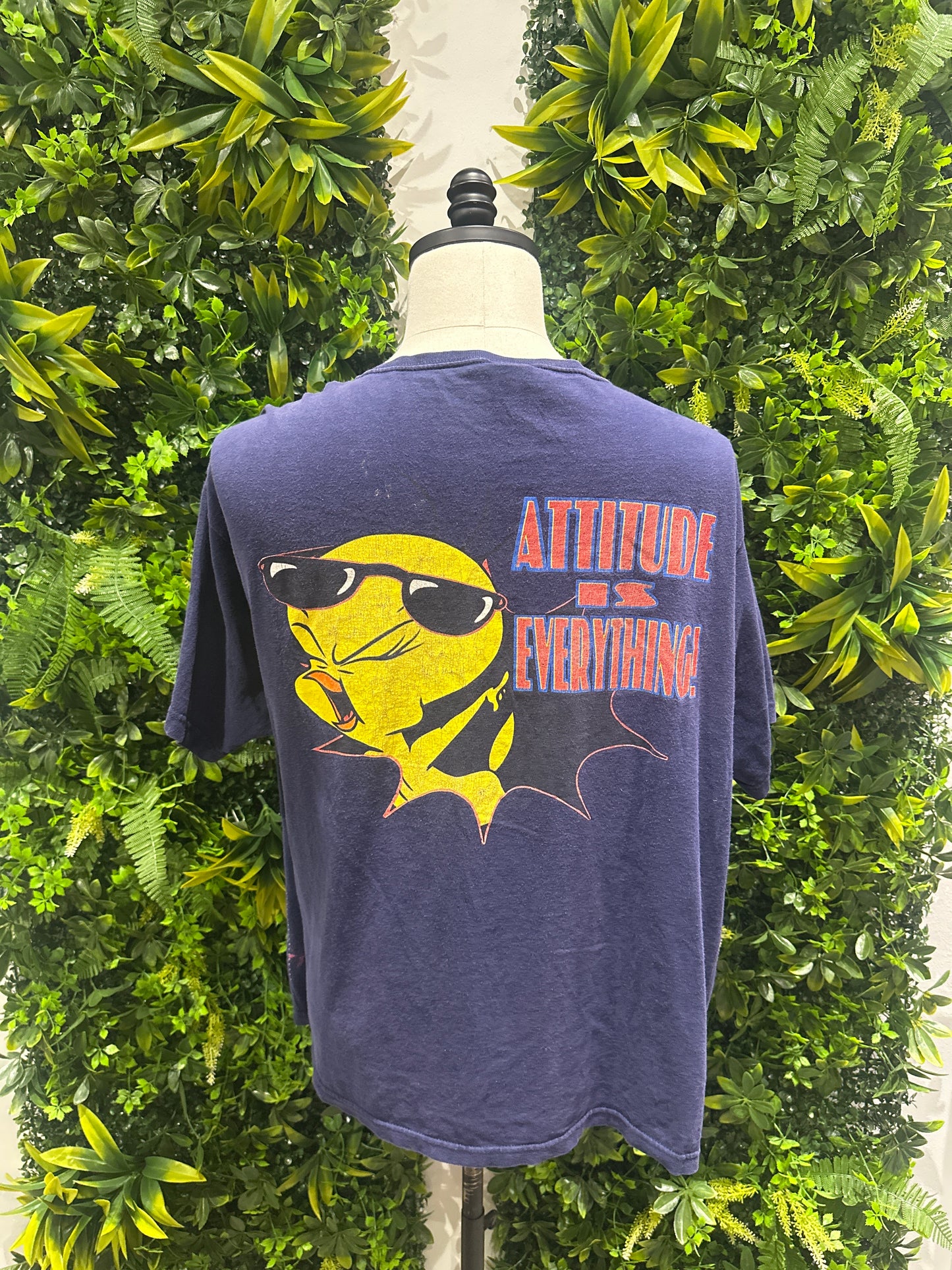 (Mens XL) Looney Tunes Tweety Bird 'Attitude' Shirt 007