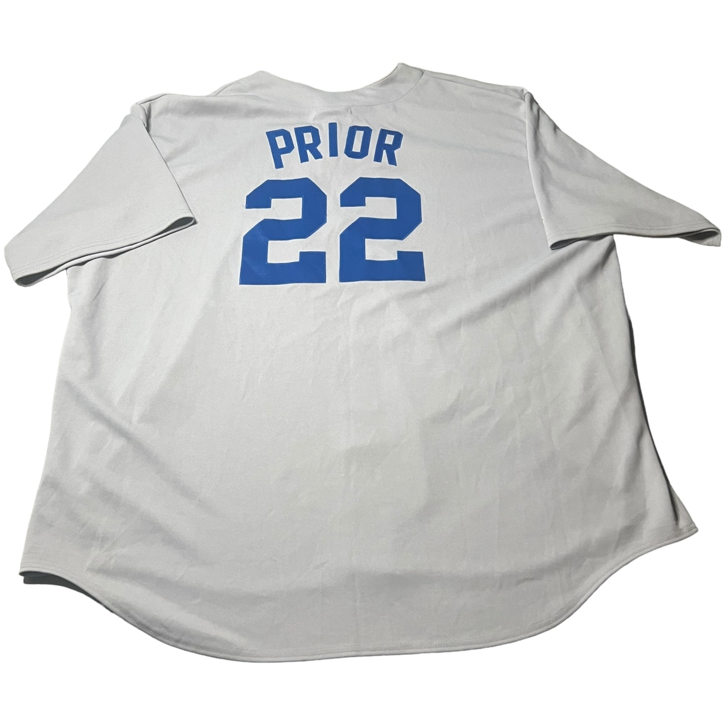 Mark Prior Jersey Chicago Cubs Mens 4XL XXXXL #22 Stitch Sewn Gray MLB