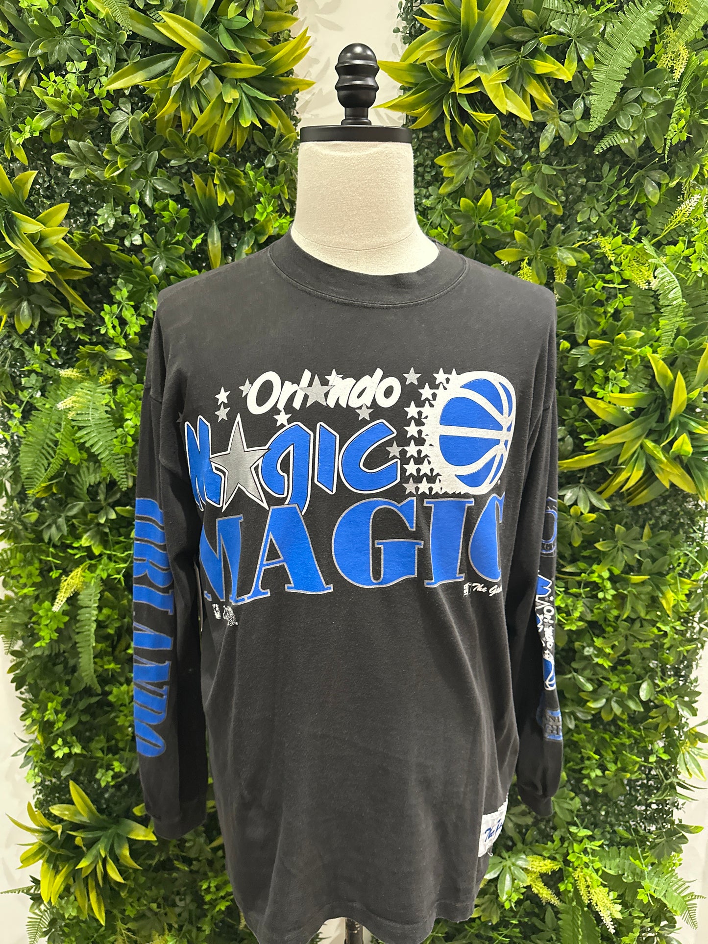 (Mens Large) 90s Orlando Magic Long-Sleeve Shirt 007