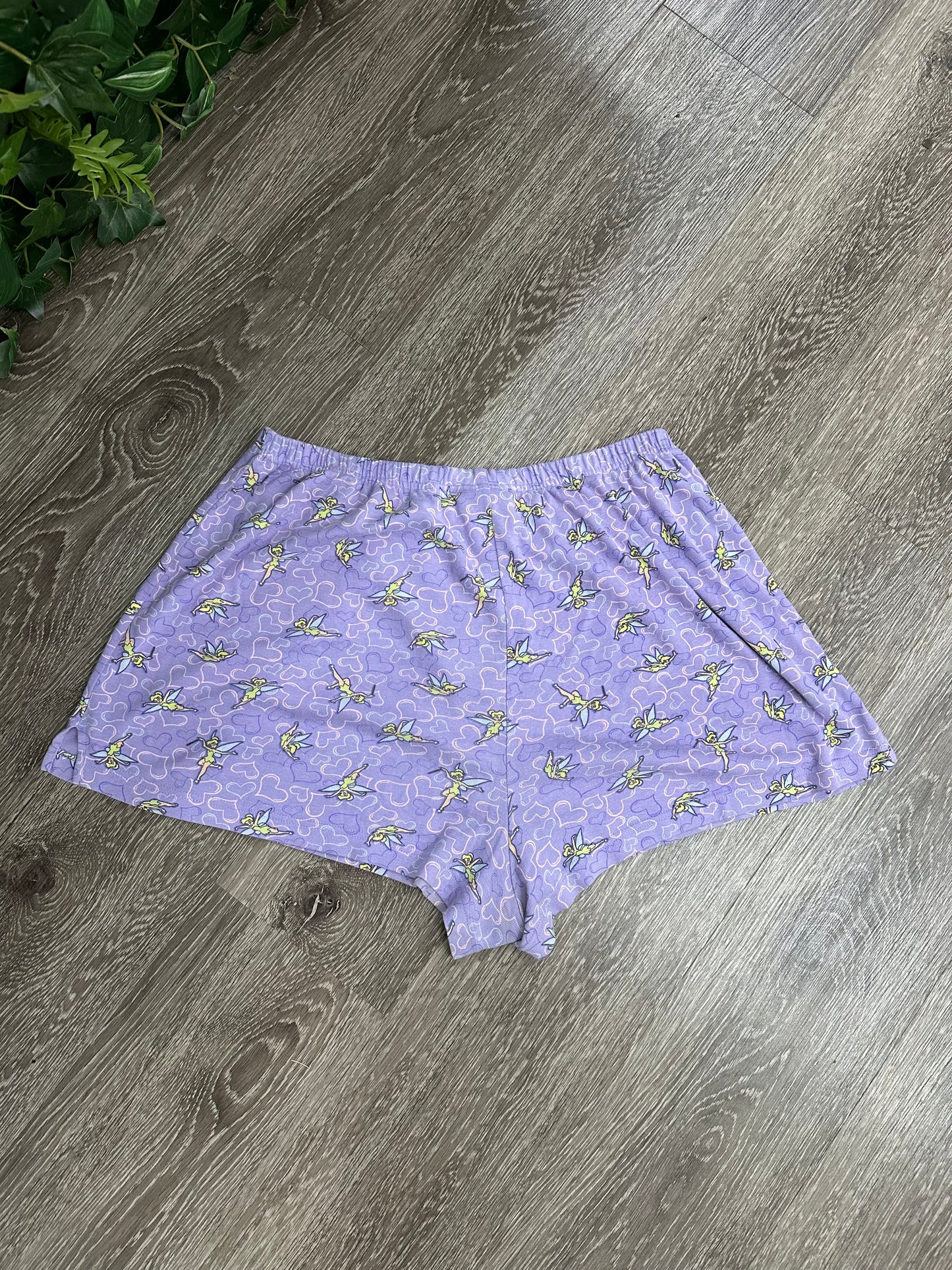 (Womans XL) 90s Tinker Bell Disney Sleeping Shorts
