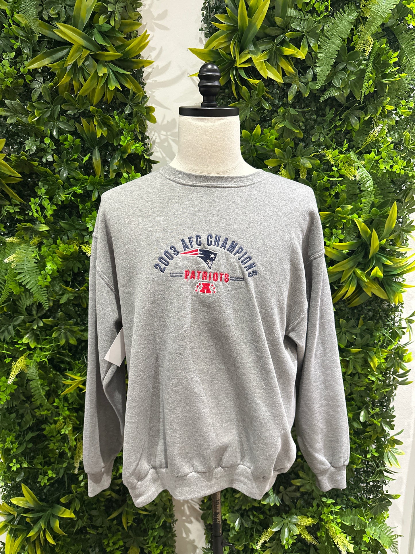 (Mens Large) 2003 New England Patriots AFC Champs Sweater 007
