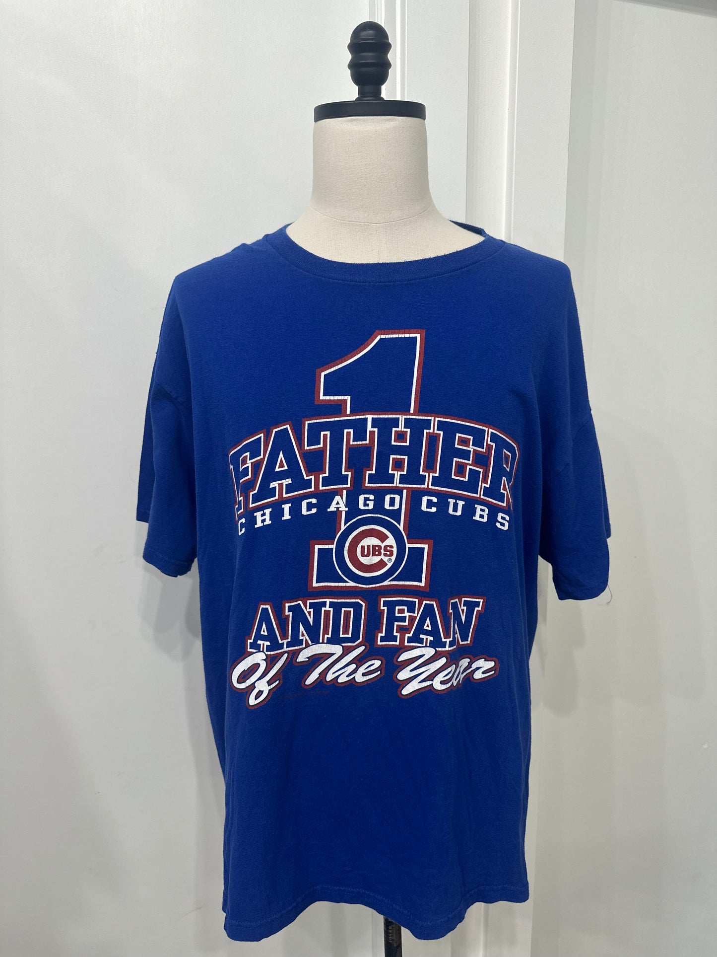 (Mens 2X) 90s Chicago Cubs '#1 Father of the Year' Shirt 007