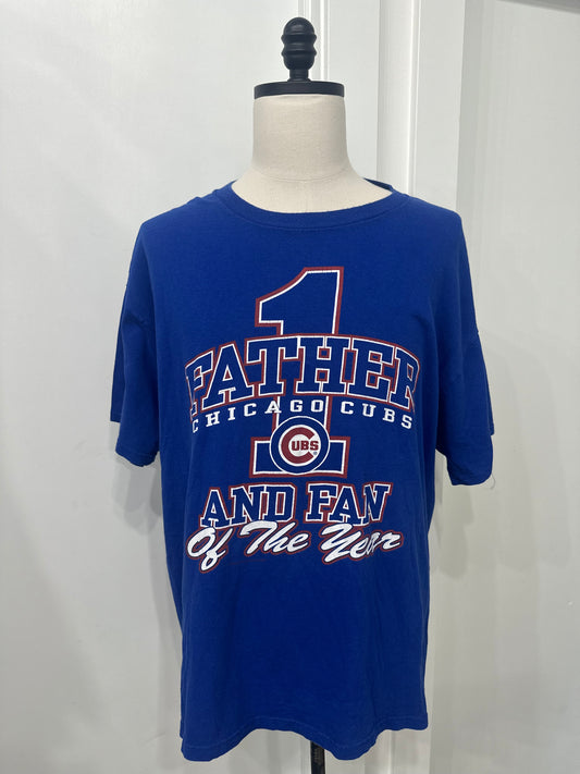 (Mens 2X) 90s Chicago Cubs '#1 Father of the Year' Shirt 007