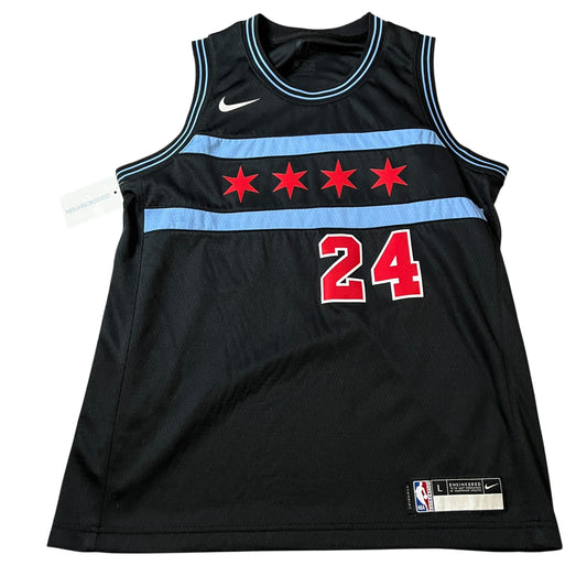 (Kids Large) Lauri Markkanen Jersey Chicago Bulls Nike Dri-Fit