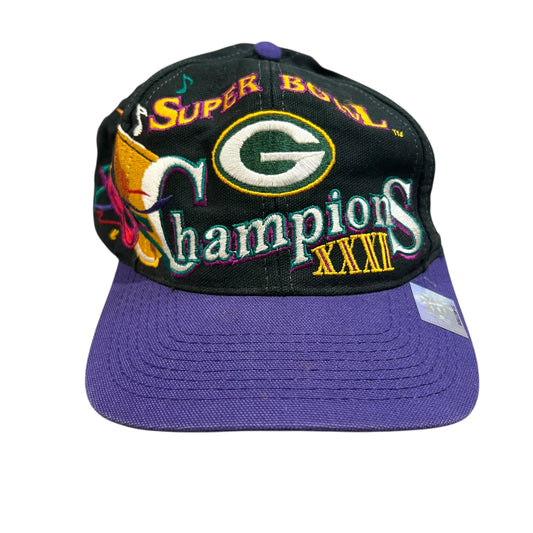 Vintage Green Bay Packers Snapback Hat Logo Athletic Super Bowl XXXI