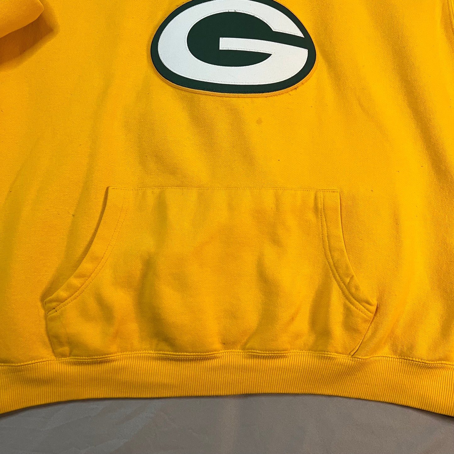 Green Bay Packers Hoodie Mens 2XL XXL Sweat Shirt Reinhart #90 Embroidered