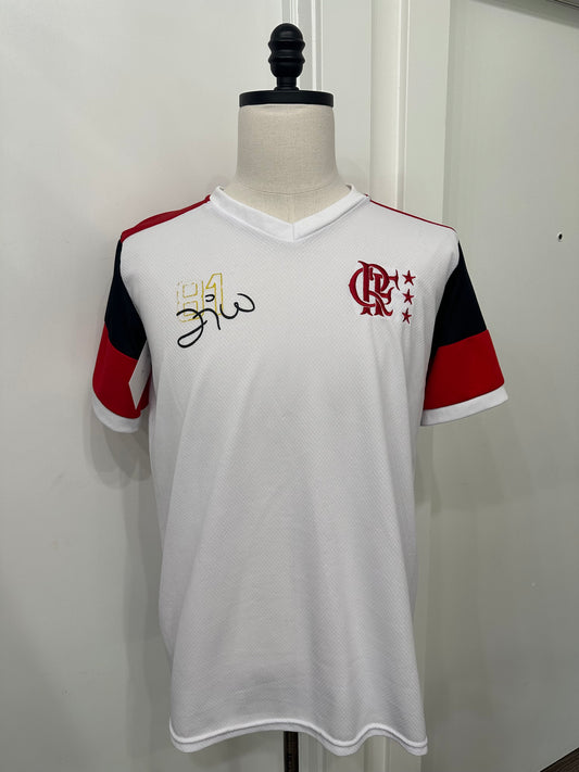 (Mens Medium) Adidas Retro CR Flamengo 'Zico' Soccer Jersey 007