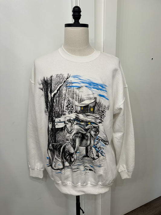 (Mens XL) Animal Nature Sweater