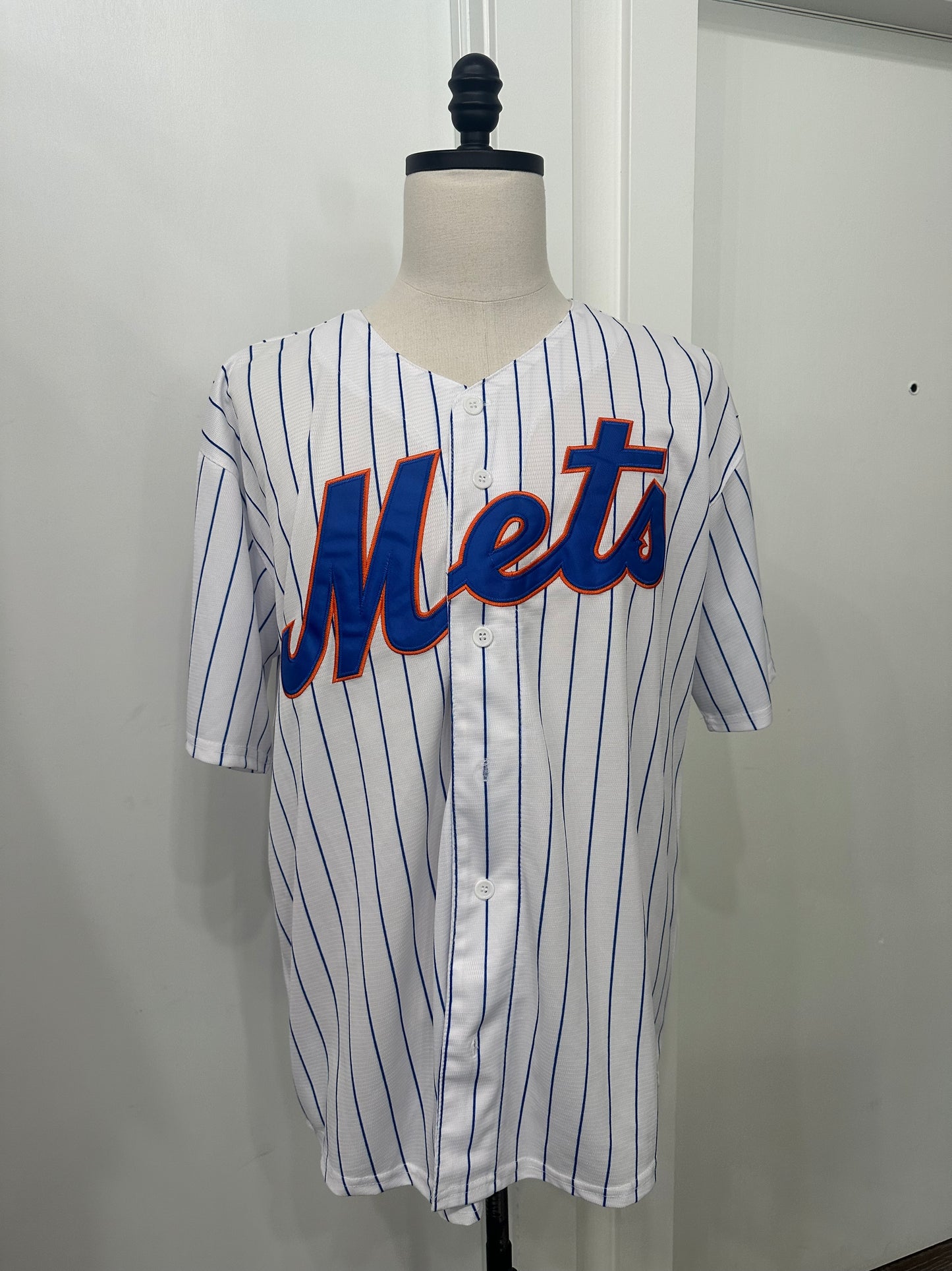 (Mens Large) MLB New York Mets 'Jacob DeGrom' Jersey 007