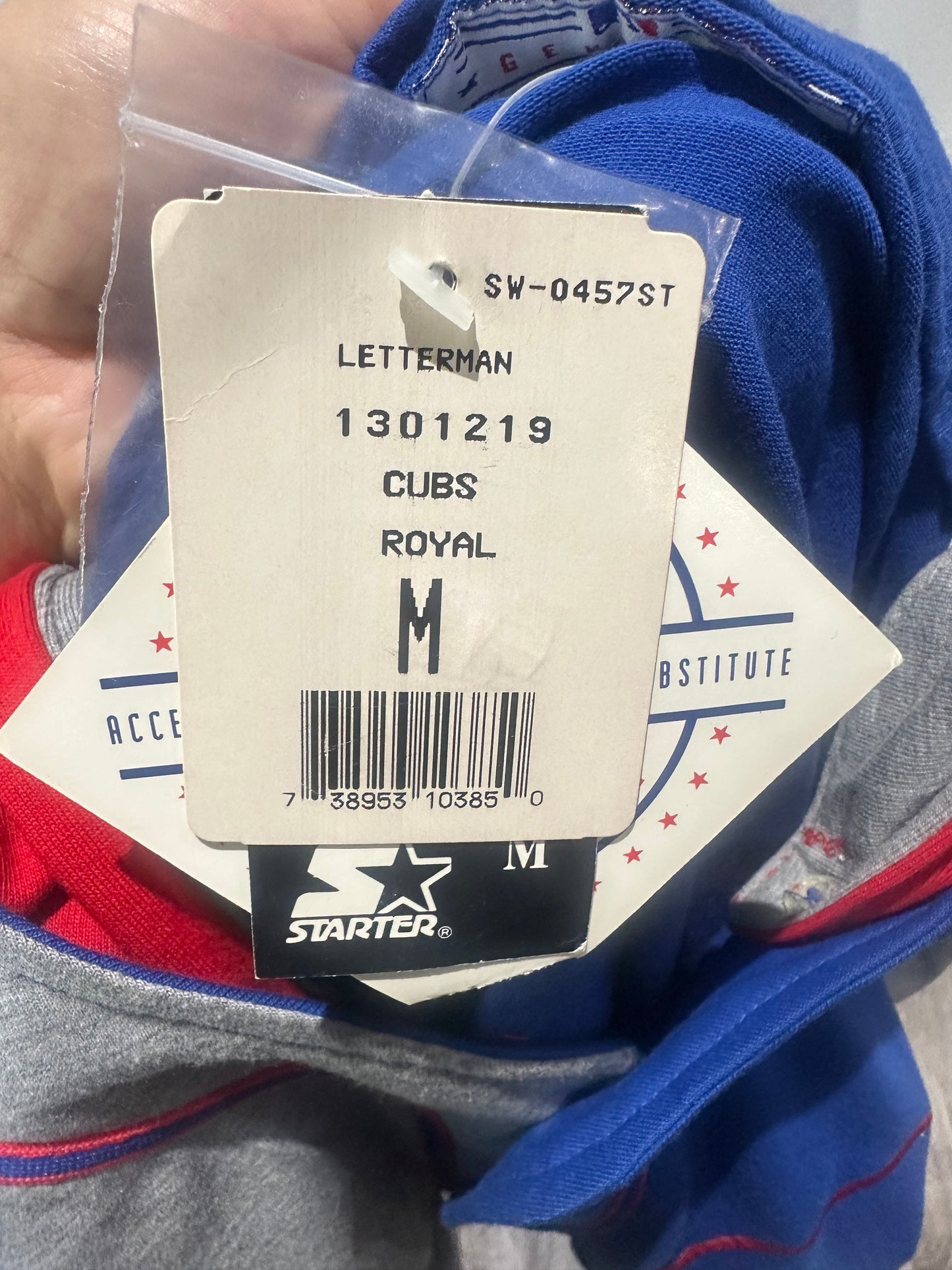 (Mens Medium) 90s Chicago Cubs Starter Hoodie Jersey