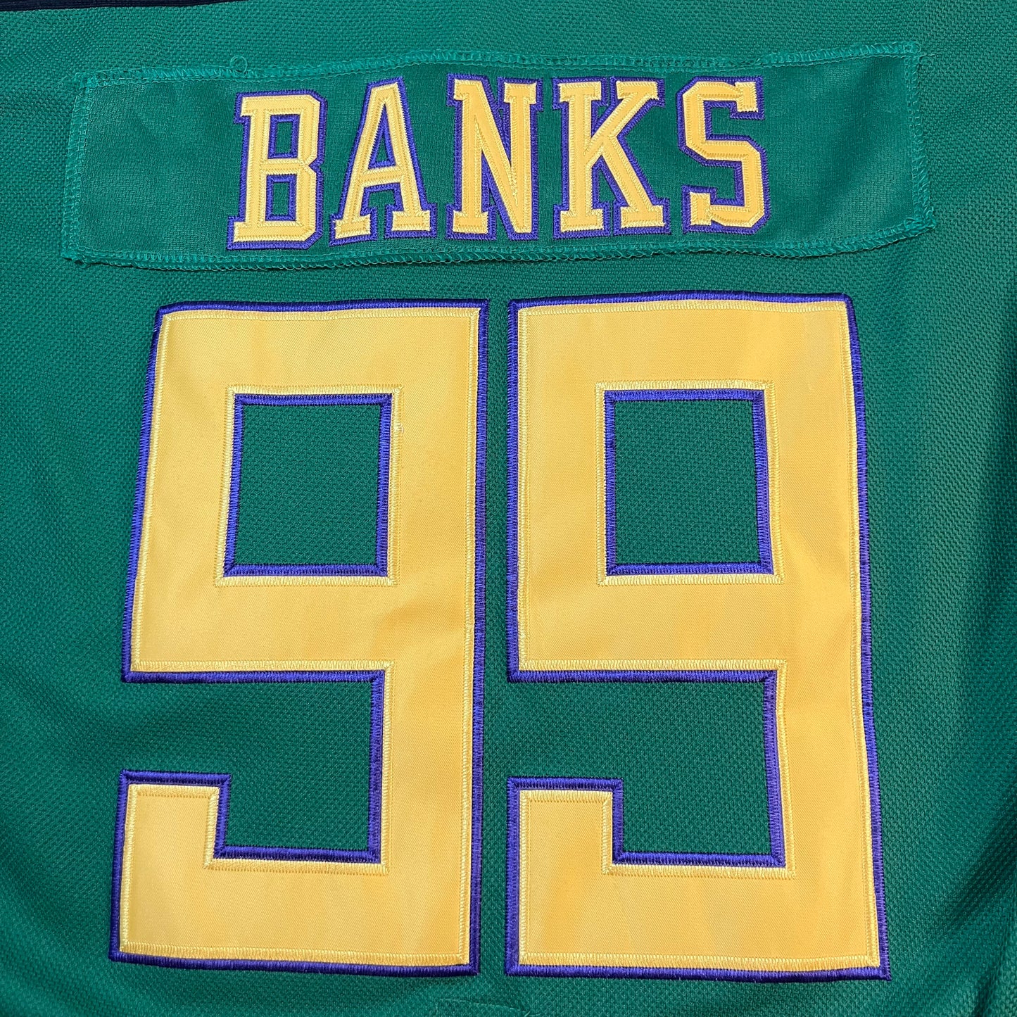 Adam Banks #99 Mighty Ducks Movie Hockey Jersey Mens Small