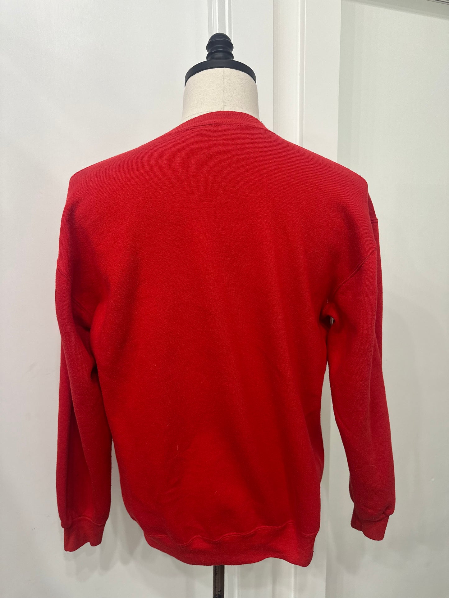 (Mens XL) 90s Nebraska University Spell-Out Sweater 007