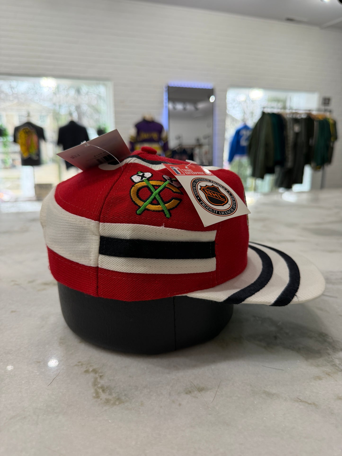 90s Chicago Blackhawks Twins Enterprise Jersey Hat
