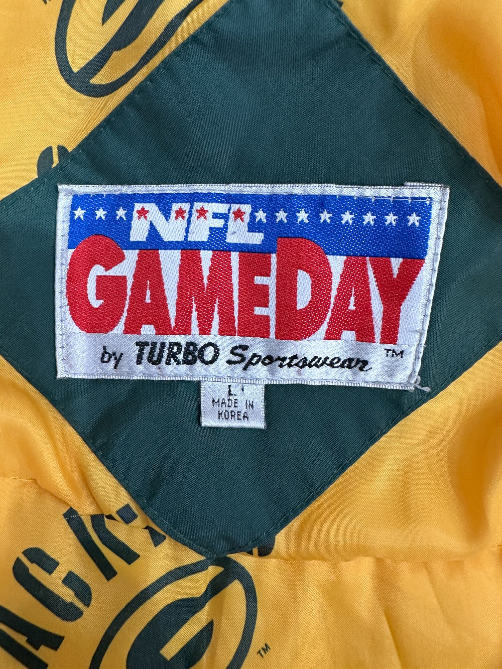 (Mens L) Vintage 90s NFl Game Day Green Bay Packers Jacket|938