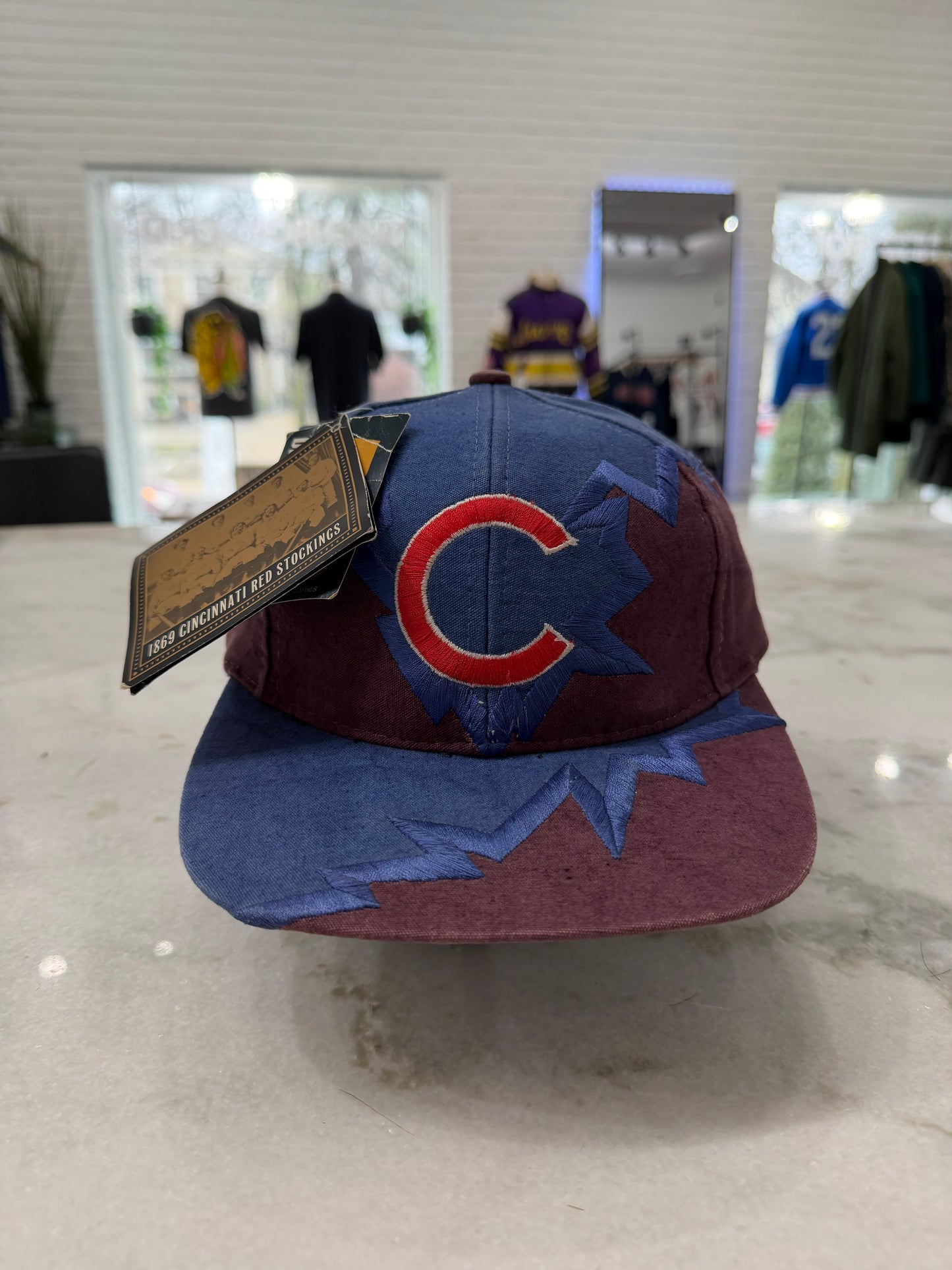 90s Chicago Cubs Drew Pearson Jagged Edge Hat