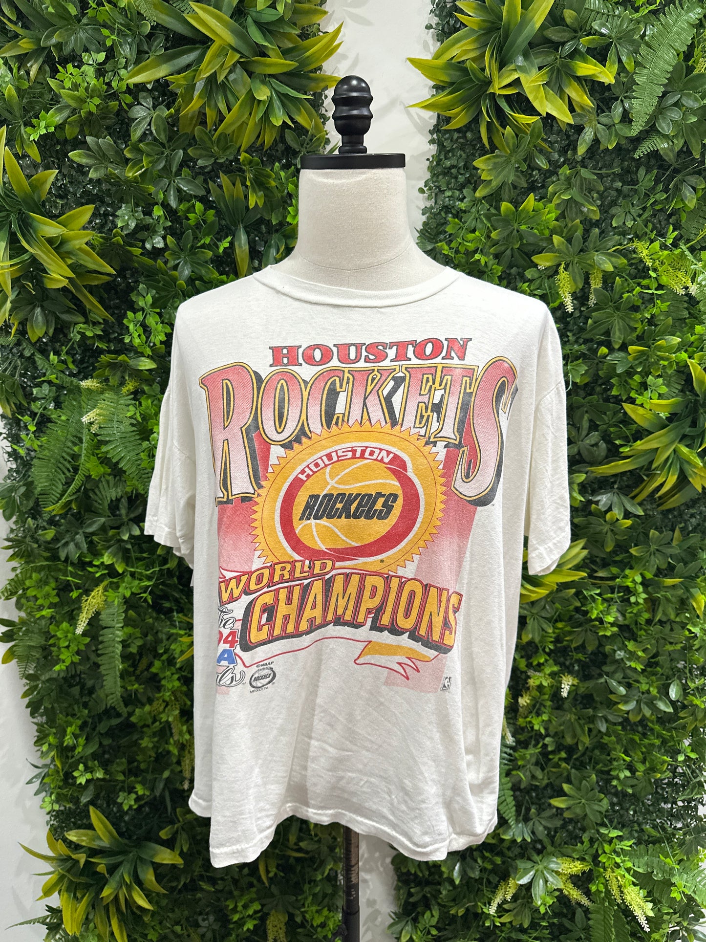 (Mens XL) 1994 Houston Rockets World Champs Shirt 007